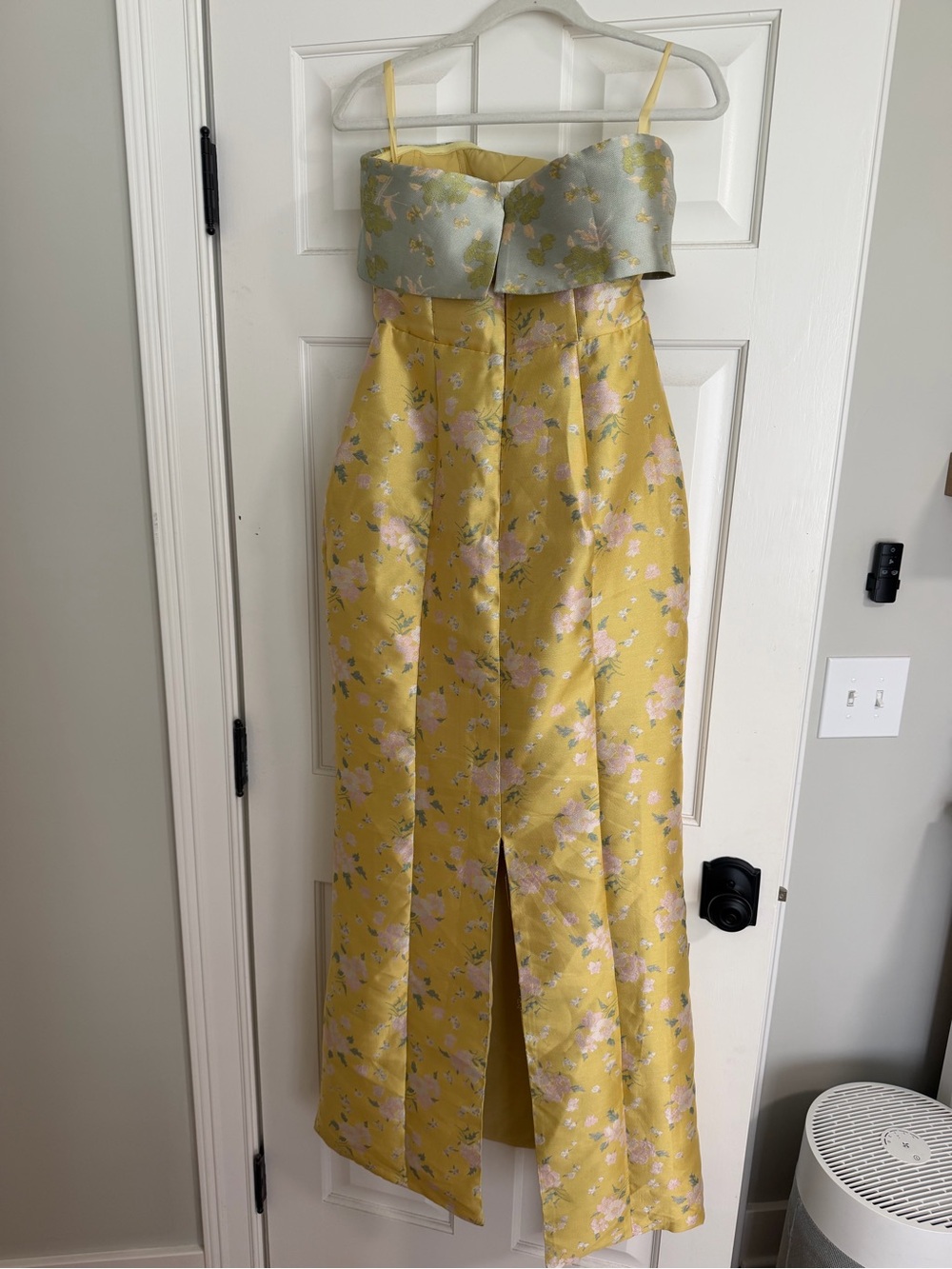 Cocolillys Coraline Dress in Yellow and Light Blue Floral - Picture 5 of 6
